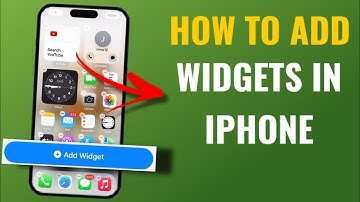 How To Add Widgets In Apple Iphone | English #iphone