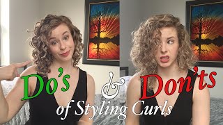 DO’S AND DON’TS OF STYLING CURLY HAIR | Common Mistakes & How to Maximize Volume & Definition