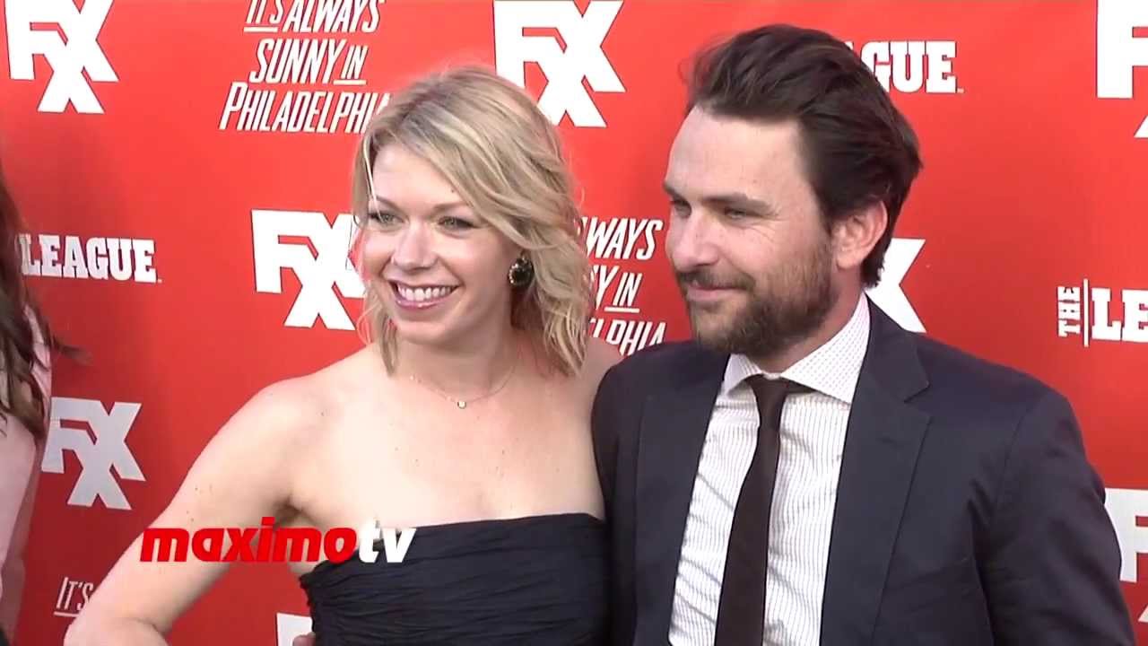 Actor Charlie Day, left, and his wife Mary Elizabeth Ellis arrive on the  red carpet at the LA premiere of Pacific Rim at the Dolby Theater on  Tuesday, July 9, 2013 in