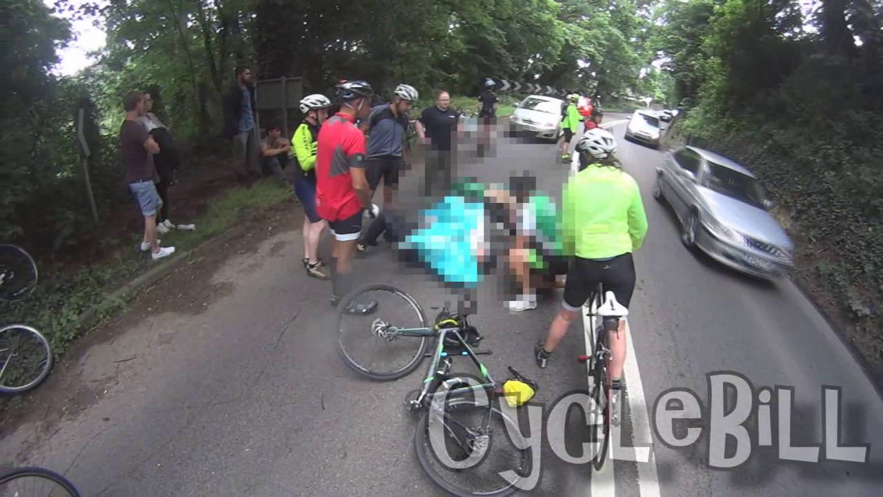 Cyclist hit by car (the aftermath) YouTube