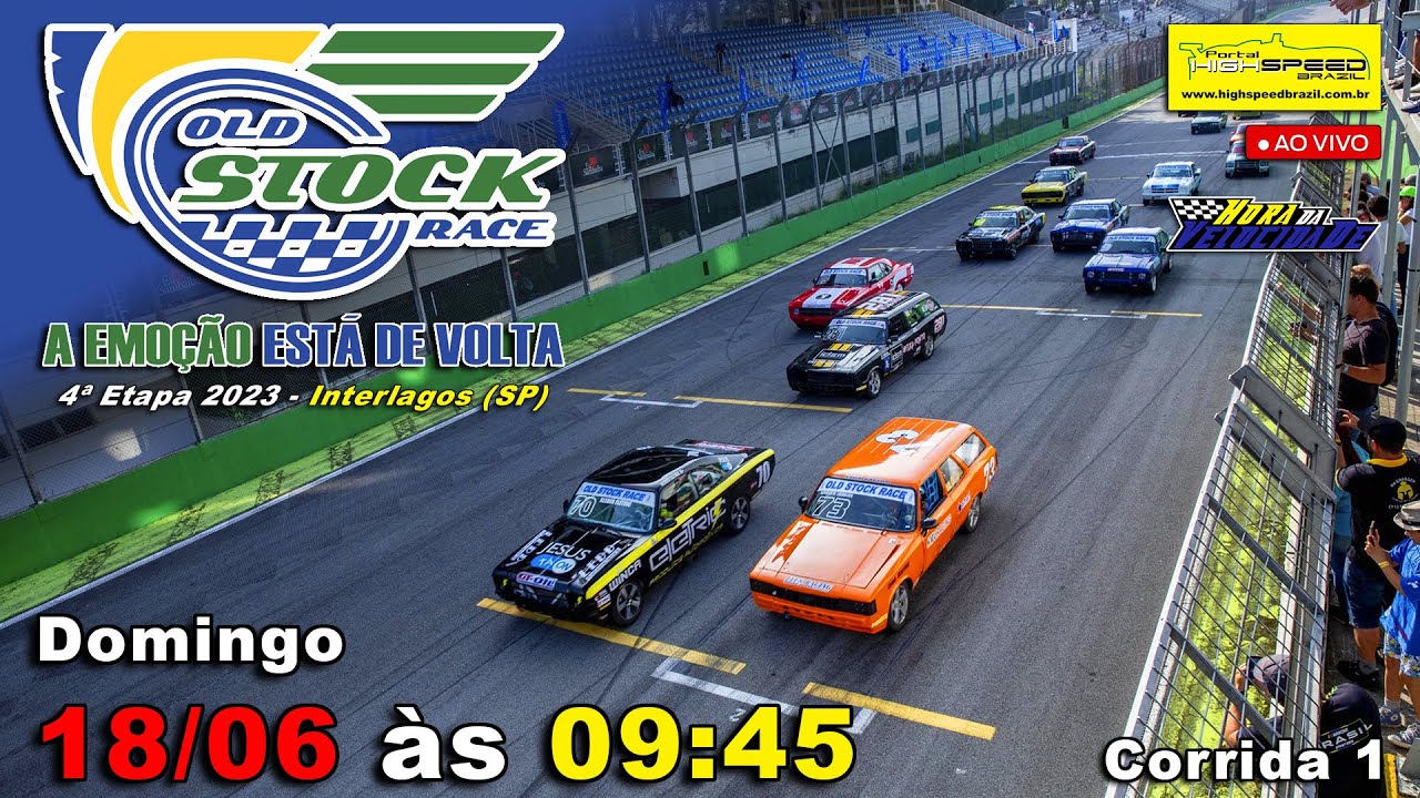 OLD STOCK RACE | Corrida 1 | 4ª Etapa 2023 | Interlagos (SP) | Ao Vivo ...