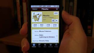 Talking Pokédex App on iPhone