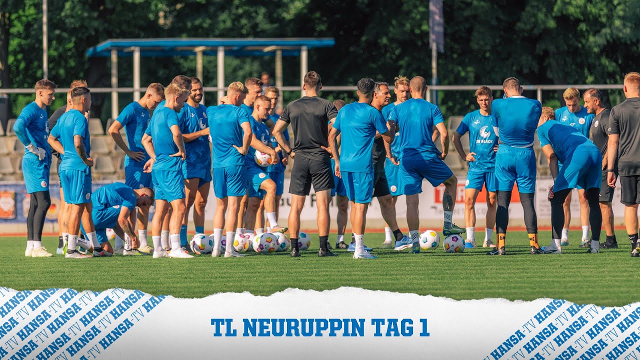 nreise und erste Einheit: Tag 1 im Trainingslager Neuruppin