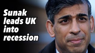 Sunak leads UK into recession
