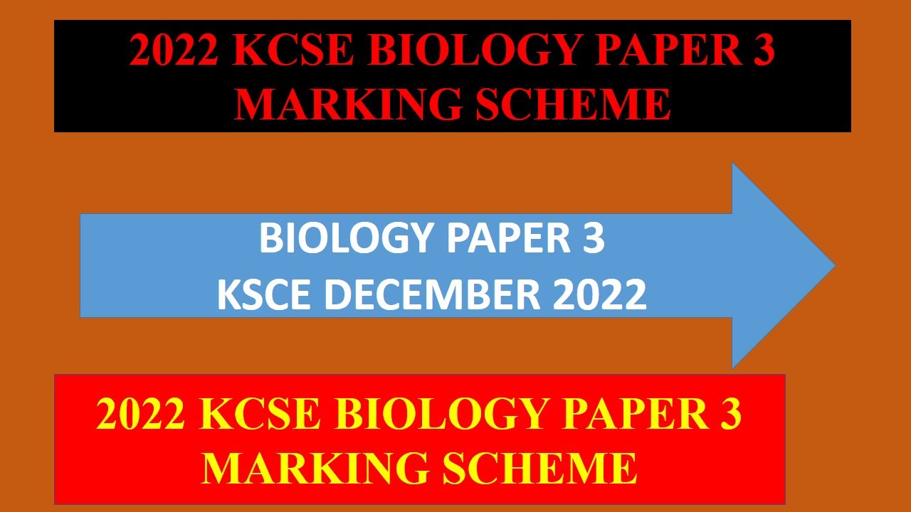 biology essay kcse 2022