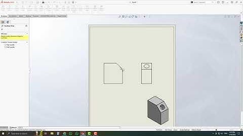 Solidworks drawing tutorial | Auxiliary View