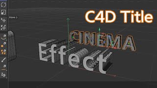 [시포디] 글자 만드는 두 가지 방법(익스트루드, 모텍스트)시네마 4D R25(Cinema 4D Extrude Title & MoText)