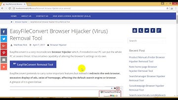 EasyFileConvert Browser Hijacker (Virus) Removal Tool