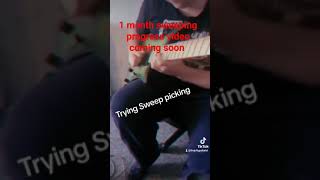 1month sweep picking progress video out soon #guitar #guitarist #guitarplaying #sweeppicking