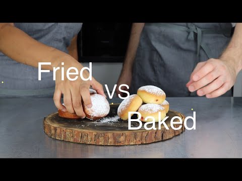 Homemade Jelly Donuts...Fried vs Baked!