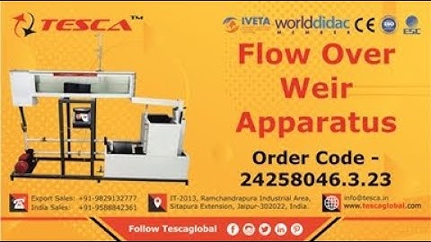 Flow Over Weir Apparatus | Mechanical & Civil Lab || Tesca24258046.3.23