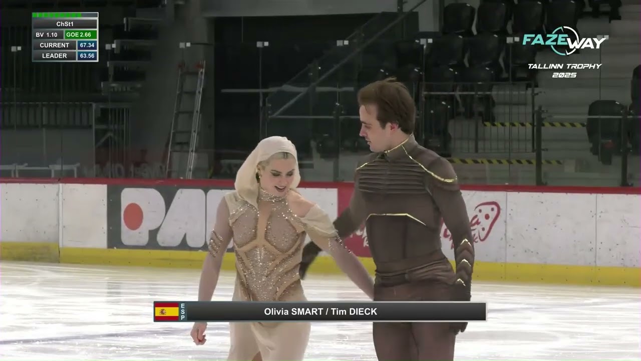 Danza libre de Olivia Smart & Tim Dieck en el ISU Challenger Tallinn Trophy 2025