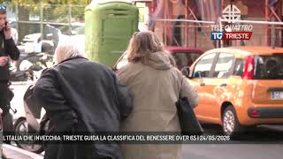 L’ITALIA CHE INVECCHIA: TRIESTE GUIDA LA CLASSIFICA DEL BENESSERE OVER 65 | 24/05/2026