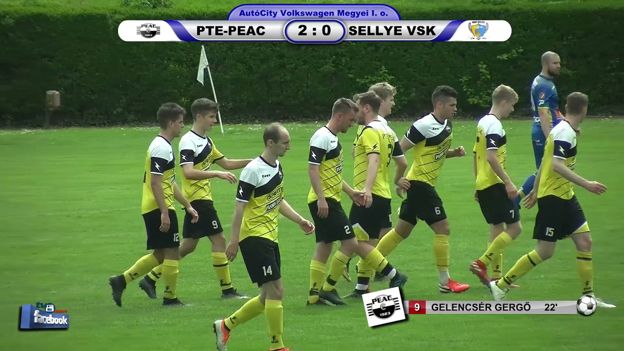 PTE-PEAC - SELLYE VSK O ÉS R    2 - 0 (2 - 0)