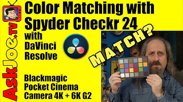 Color Matching with a Spyder Checkr 24 and DaVinci Resolve using Blackmagic Pocket Cinema BRAW