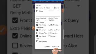How to Generate #opentunnel  payload for free #vpn screenshot 4