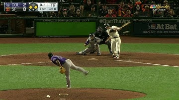 COL@SF: Posey sends Panik home with a single to left