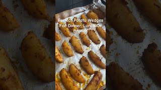 Perfect Oven Baked Potato Wedges For Dinner, Lunch Or Brunch. potato dinner
