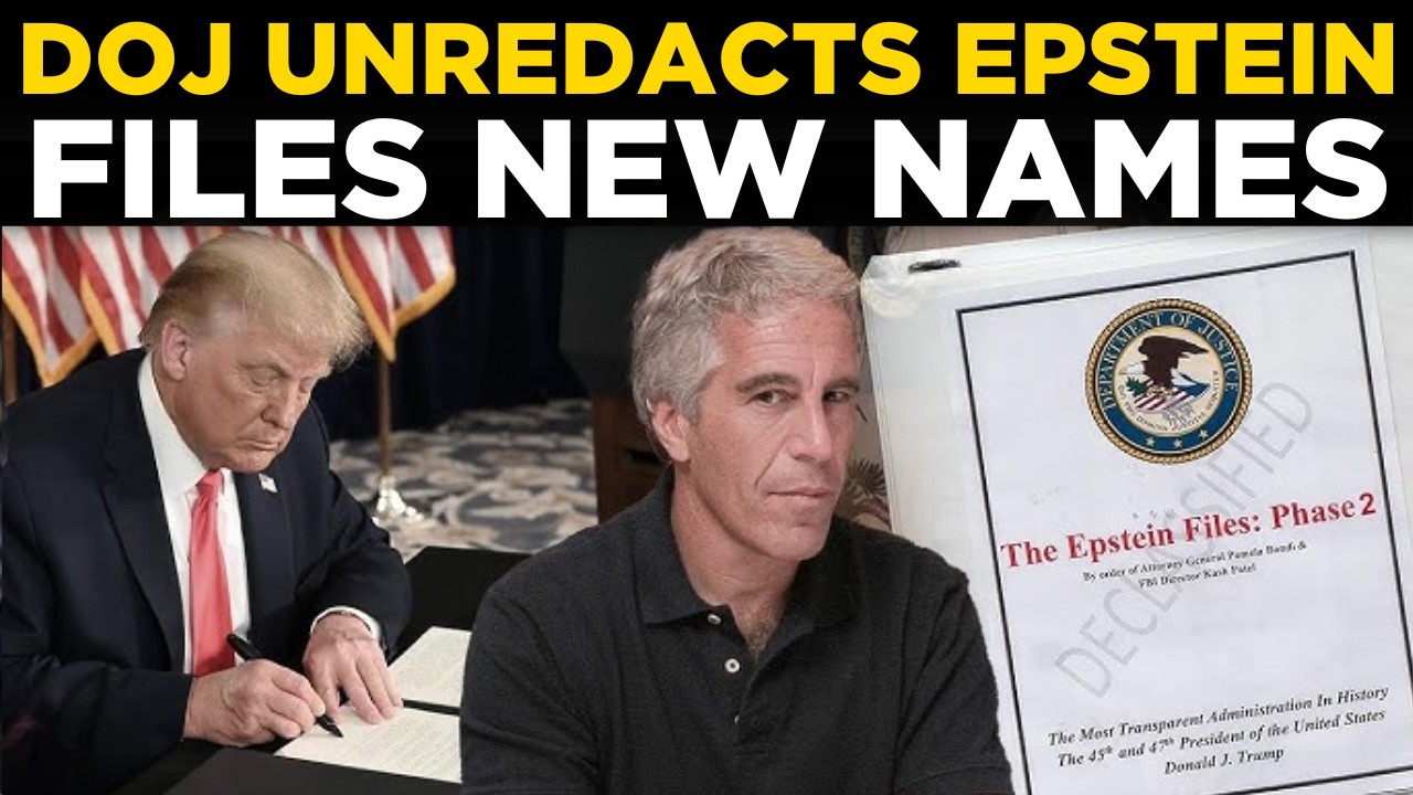 LIVE: DOJ Unredacts NEW Names in Epstein Files | “Likely Incriminated” | Epstein Files Live