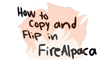 How to copy and flip in FireAlpaca