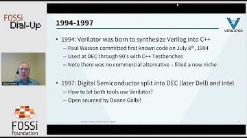 [FOSSi Dial-Up] Wilson Snyder - Looking back at 25 years of Verilator