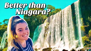 Visiting Iguazu Falls in Argentina & Brazil! | Flying Aerolineas Argentinas & Latam | Travel Vlog 4K