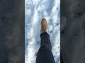 Snow walking ASMR. #shorts#asmr