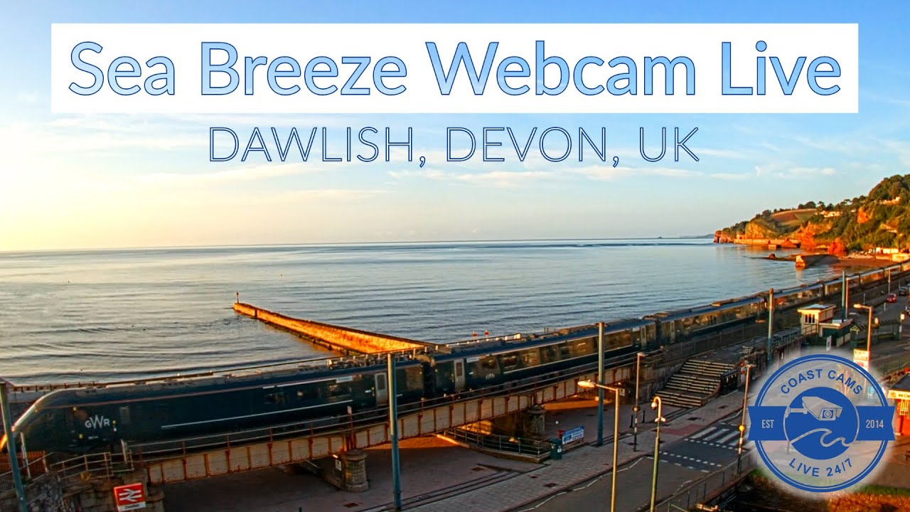 Sea Breeze Cam, sponsored by Cofton Holidays - Dawlish Webcam - 4k Webcam