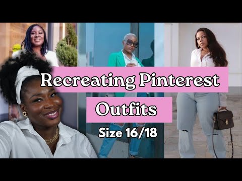 recreating pinterest outfits as a plus size gal💖 #pinterestoutfit #pi