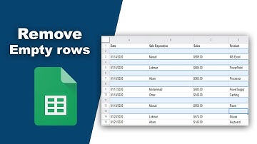 how to remove all empty rows in google sheets