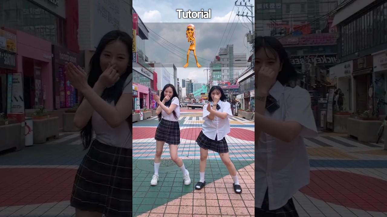 The last person in this relay dance challenge was too cute 😂