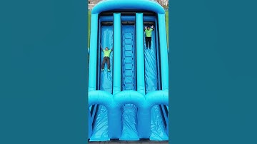 One, two, three, let’s go 🛝 #inflatable #slide #funtimes