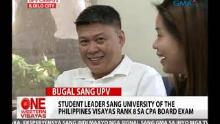 One Western Visayas: Rank 8 sa CPA Board Exam Halin sa UPV