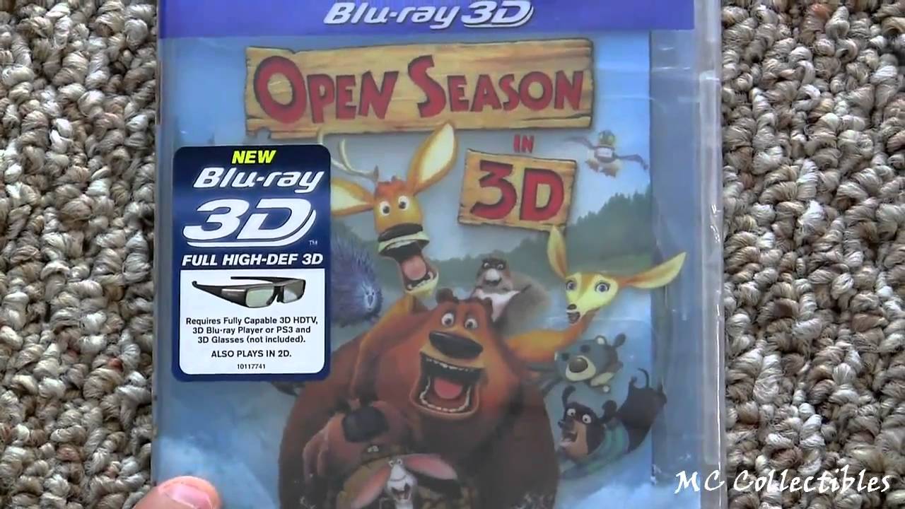 Open Season blu ray 3D unboxing review