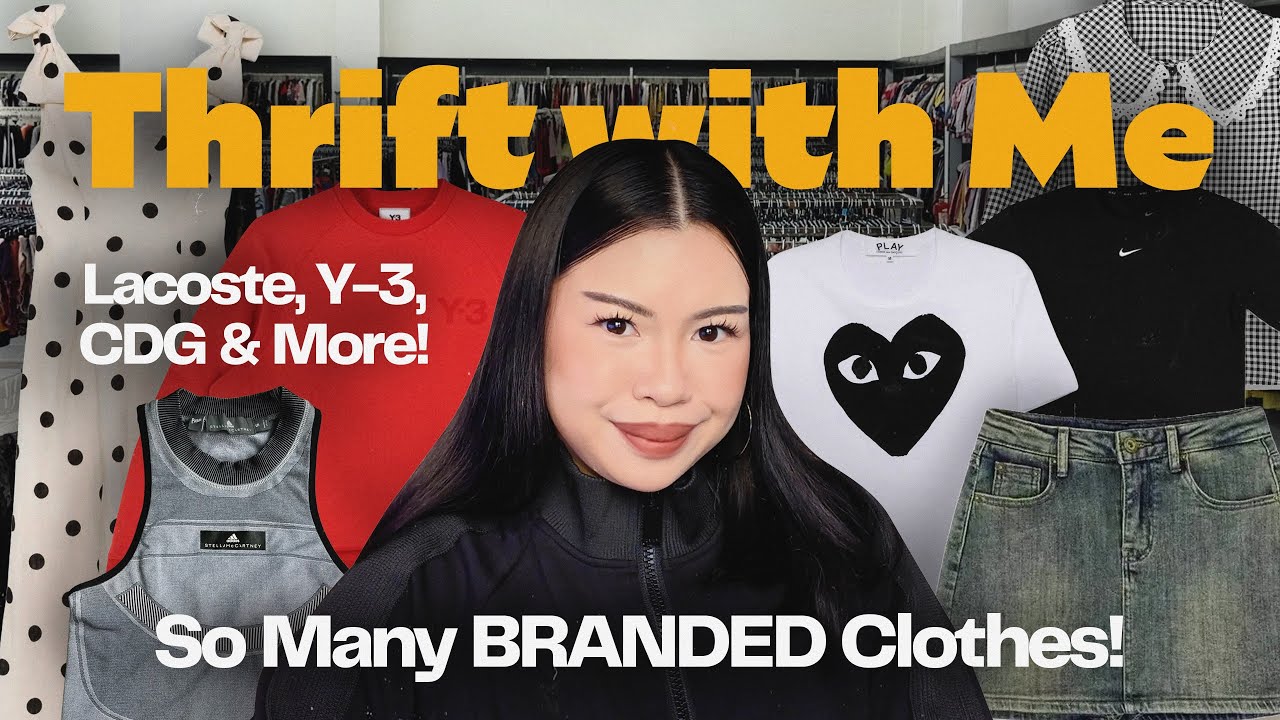 THRIFT WITH ME in Marikina 🇵🇭 Ukay Clothes Haul | Found Lacoste, Y3 & CDG | The Sierra’s