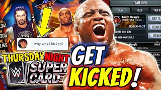 WWE Supercard I Kicked Every Team Member for THIS & Got A FREE Super Pass!