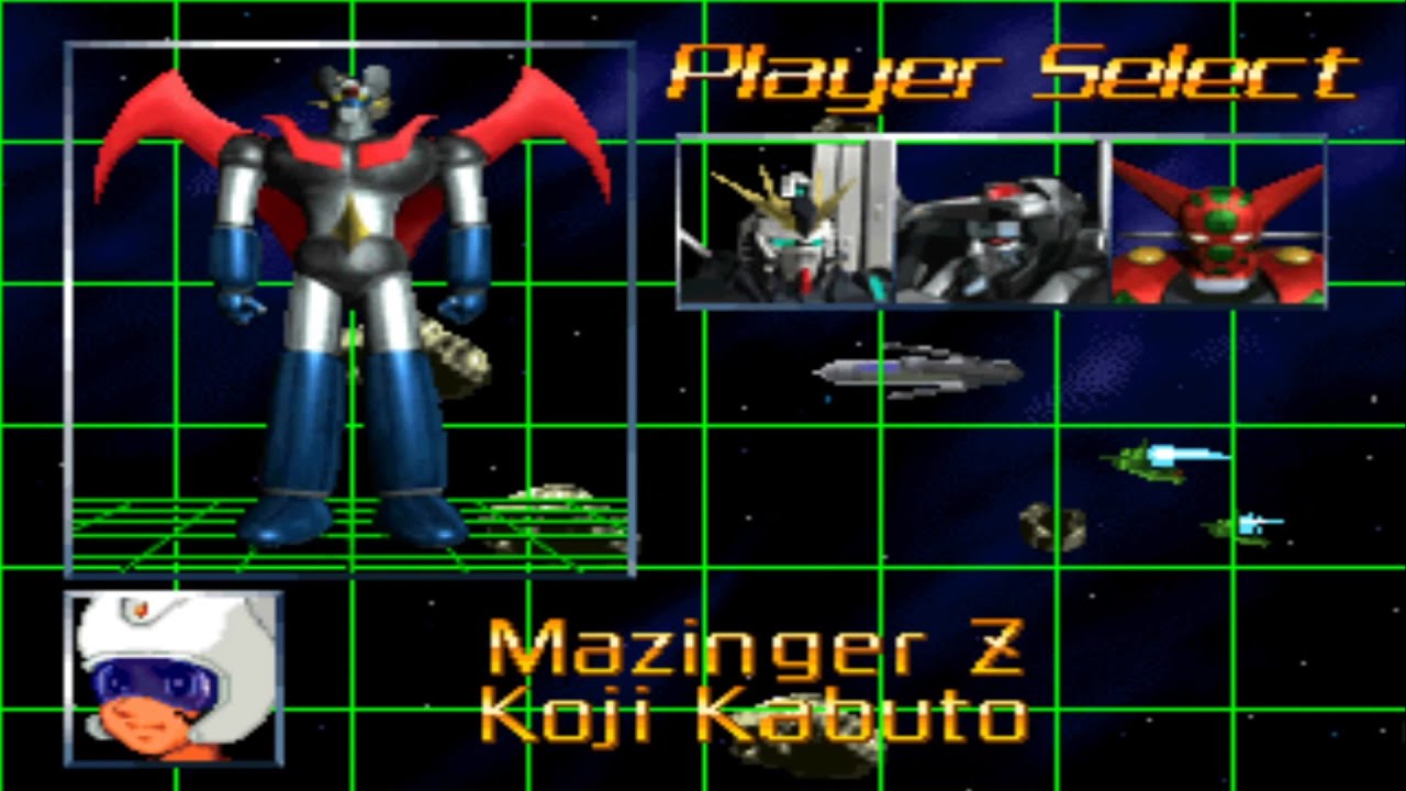 Super Robot Shooting All Characters [PS1] - YouTube