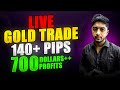 Gold live trading 140 pips  forex trap trading