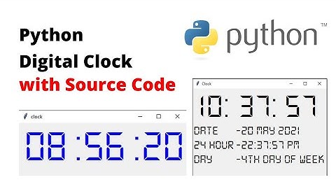 Digital Clock using Python and tkinter| Python Project | Headup!
