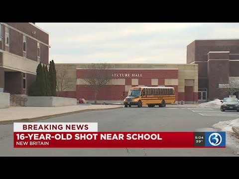 VIDEO: Teen shot near New Britain High School