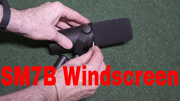 Shure SM7B Windscreen Removal and Replacement