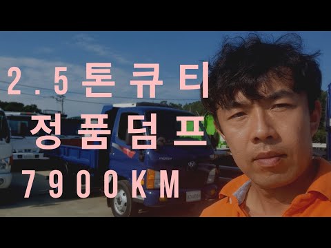 현대 정품 덤프 트럭 2021년형 7900km 2.5톤 중고덤프트럭 신차급