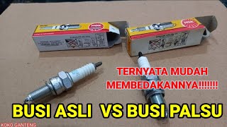 PERBEDAAN BUSI NGK ASLI DAN PALSU