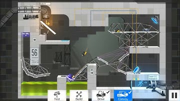 Bridge Constructor Portal Level 56 Walkthrough