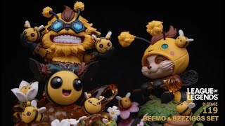 𝗗𝗦-𝟭𝟭𝟵-𝗟𝗲𝗮𝗴𝘂𝗲 𝗼𝗳 𝗟𝗲𝗴𝗲𝗻𝗱𝘀-𝗕𝗲𝗲𝗺𝗼 & 𝗕𝗭𝗭𝗭𝗶𝗴𝗴𝘀 𝗦𝗲𝘁英雄聯盟-蜂摩小太郎&希格蜂雙入組