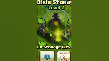 Upgrading Elixir Storage #short #shorts #clashofclans #coc