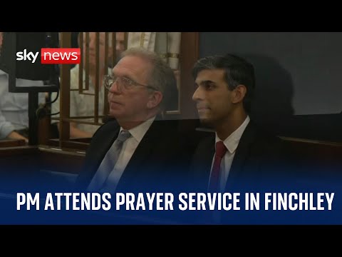 PM Rishi Sunak speaks at prayer service in Finchley for victims of Hamas attacks