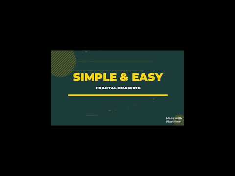 Simple and Easy fractal drawing (stop motion)