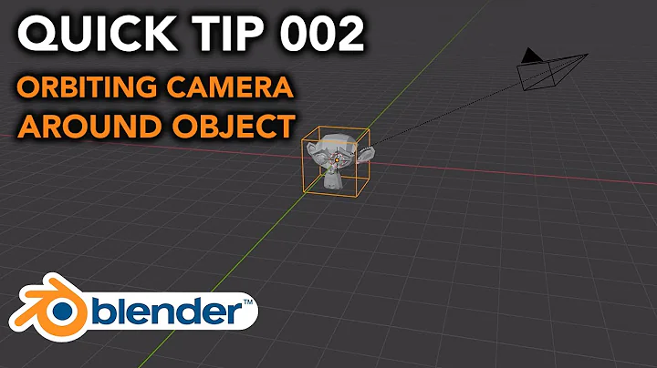 Blender Quick Tips 002: Rotate & Orbit Camera Around Object [Blender 2.82 Tutorial]