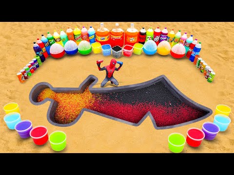 How to make Cutlass with Orbeez & Cement, Big Fanta, 7Up, Mtn Dew, Coca Cola vs Mentos & Sodas